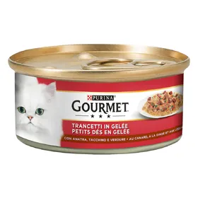 Comparer les prix de 24x195g Gourmet canard et dinde nourriture humide pour chat