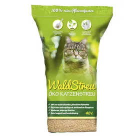 Comparer les prix de Litière écologique WaldStreu pour chat - 40 l (10 kg)