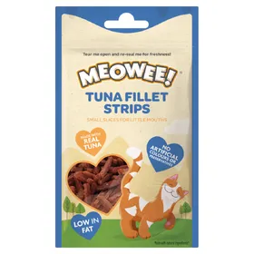 Comparer les prix de Meowee ! Lamelles de filet de thon pour chat – 35 g