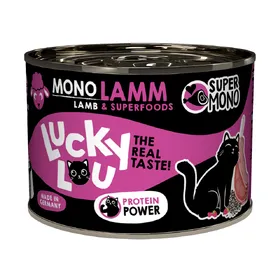 Comparer les prix de 200g SuperMono agneau Lucky Lou nourriture humide pour chats