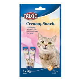 Meilleurs prix pour Lot économique : 30x14g Creamy Snack avec poisson blanc Trixie Friandises pour chats