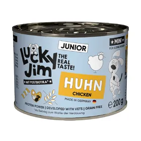 Comparer les prix de 6x200g Lucky Jim MINI Junior poulet nourriture pour chiens humide