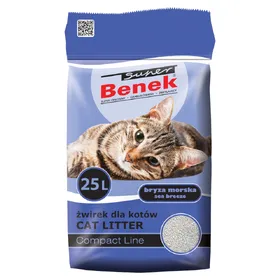 Comparer les prix de Litière Super Benek Compact parfumée pour chat - 25 L