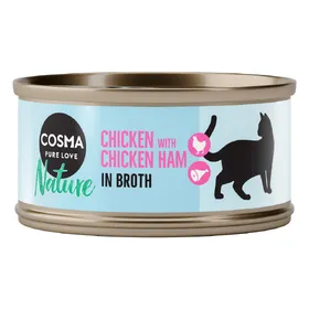 Meilleurs prix pour Cosma Nature 6 x 70 g - poulet, jambon de poulet