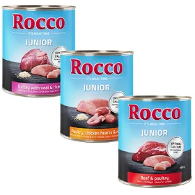 Comparer les prix de Lot multi-saveurs Rocco Junior 24 x 800 g - lot 3 saveurs