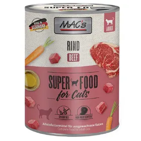 Meilleurs prix pour Lot MAC's 24 x 800 g pour chat - bœuf