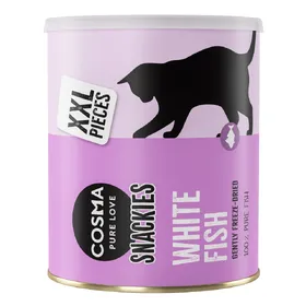Meilleurs prix pour Maxi Tube Cosma Snackies XXL friandises lyophilisées poisson blanc - Friandises pour chat
