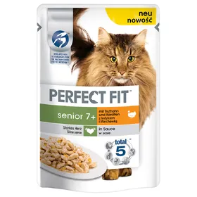 Meilleurs prix pour PERFECT FIT Senior 7+ dinde, carottes, - Sachet pour chat