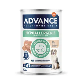 Meilleurs prix pour Advance Veterinary Diets Hypoallergenic pour chien - canard (6 x 400 g)