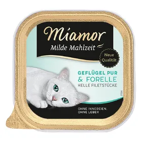 Comparer les prix de Volaille pure, truite Milde Mahlzeit - Miamor - Nourriture pour Chat