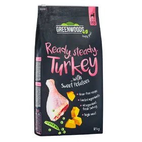 Comparer les prix de Greenwoods dinde, patates douces, petits pois, potiron pour chien 12 kg