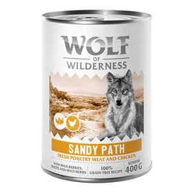 Meilleurs prix pour Wolf of Wilderness Senior “Expedition” 6 x 400 g - Sandy Path - volaille, poulet