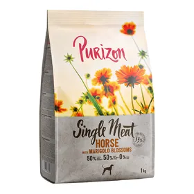 Comparer les prix de Purizon Single Meat Adult cheval, patate douce, fleurs de souci - sans céréales pour chien - 1 kg