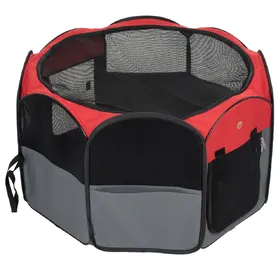 Meilleurs prix pour Enclos en nylon pour rongeur, lapin, chiot et chaton - L 116 x l 116 x H 59,5 cm