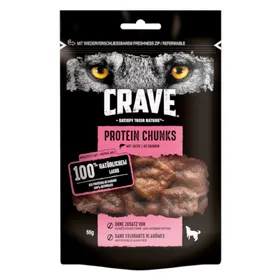 Meilleurs prix pour 6x55g Friandises Crave Protein Chunks , saumon - Friandises pour chien