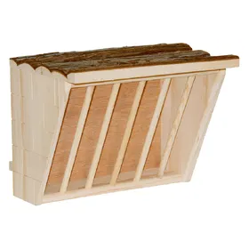Meilleurs prix pour Râtelier à foin Kerbl XL Nature pour lapin et rongeur L 28 x l 20,5 x H 22 cm