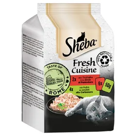 Comparer les prix de Sheba Fresh Cuisine Taste of Rome, poulet, dinde - Pâtée pour chat