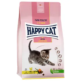 Comparer les prix de Happy Cat Kitten volaille fermière pour chaton - 4 kg