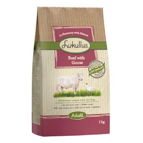 Comparer les prix de Lukullus bœuf, oie pour chien - 1 kg