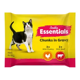 Comparer les prix de Smilla Essentials Bouchées en sauce pour chat - 4 x 85 g