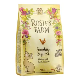 Meilleurs prix pour 400g poulet, patates douces Adult Rosie's Farm Croquettes pour chat