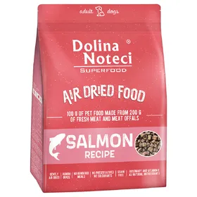 Meilleurs prix pour 2x1kg Dolina Noteci superfood adulte saumon nourriture pour chien sec