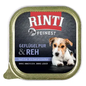 Comparer les prix de RINTI Feinest volaille, cerf - Pâtée pour chien