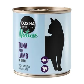 Comparer les prix de Cosma Nature thon, agneau - Pâtée pour chat