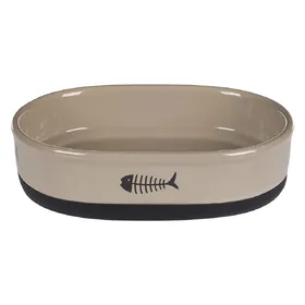 Meilleurs prix pour Gamelle en céramique Flamingo Chat Auri pour chat -  capacité : 550 mL - L 18,5 x l 13 x H 5 cm