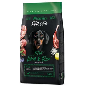 Meilleurs prix pour Fitmin Dog For Life agneau & riz mini nourriture pour chien sec
