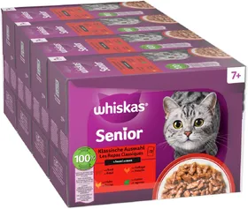 Meilleurs prix pour Whiskas Senior Senior 7+ Sélection classique en sauce - Pâtée pour chat