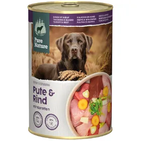 Meilleurs prix pour 400g Pure Nature Adult dinde & bœuf nourriture pour chien humide