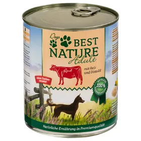 Comparer les prix de Best Nature Adult 6 x 800 g - bœuf, riz, huile de carthame