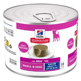 Meilleurs prix pour Hill’s Science Plan Mature Small Mini Mousse - lot % : bœuf (24 x 200&nbsp;g)