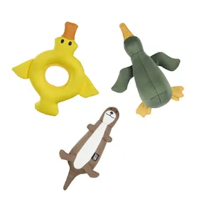 Meilleurs prix pour lot de 3 jouets (1x canard, 1x loutre, 1x oiseau)&nbsp;: jouets flottants Rukka pour chien