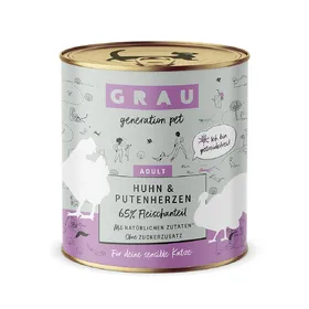 Meilleurs prix pour Grau menu gourmand sans céréales 6 x 800 g pour chat - poulet, cœurs de dinde