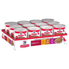 Meilleurs prix pour Lot Hill's Science Plan 24 x 363 g / 370 g - Adult, poulet, dinde, bœuf (370 g)