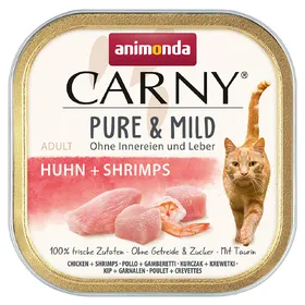 Meilleurs prix pour Lot animonda Carny Adult Pure & Mild 64 x 100 g - poulet, crevettes