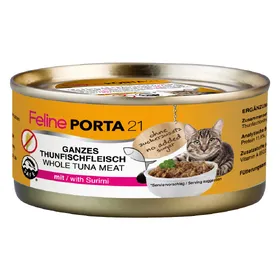 Comparer les prix de Feline Porta 21 6 x 156 g - thon, surimi