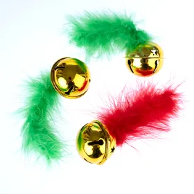 Meilleurs prix pour Lot de clochettes de Noël TIAKI Jingle Bell pour chat - lot de 3 clochettes