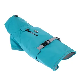 Comparer les prix de Manteau de pluie TIAKI Teal pour chien - longueur du dos : environ 30 cm