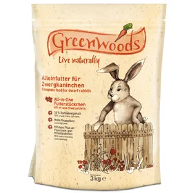 Comparer les prix de Greenwoods, lapin nain - 3 kg