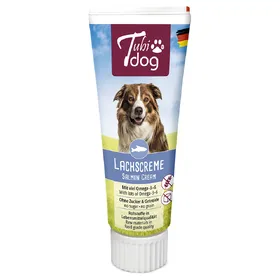 Meilleurs prix pour 3x75g pâte de saumon Tubidog - Friandises pour chien