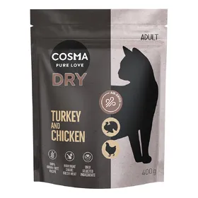 Meilleurs prix pour Cosma dinde, poulet pour chat – 400 g