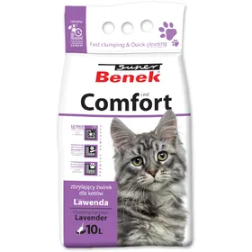 Comparer les prix de Litière Super Benek Comfort, senteur lavande pour chat - 2 x 10 l