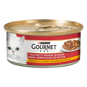 Meilleurs prix pour 24x195g Gourmet poulet, dinde nourriture humide pour chat