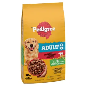 Meilleurs prix pour 12 kg Pedigree Adult au bœuf et aux légumes - Croquettes pour chien