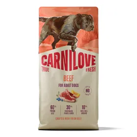 Comparer les prix de 12 kg Carnilove True Fresh Adult Bœuf nourriture pour chien sèche