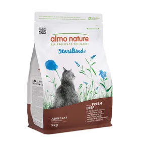 Comparer les prix de Sterilised Boeuf/riz Almo Nature Croquettes pour chat
