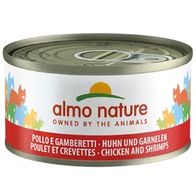 Comparer les prix de Poulet, crevettes Almo Nature Nourriture humide pour Chat